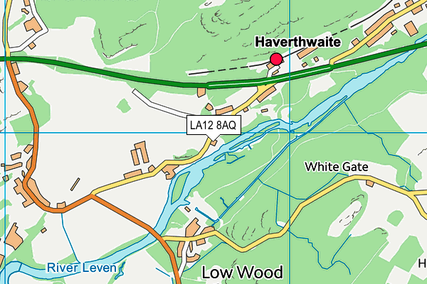 LA12 8AQ map - OS VectorMap District (Ordnance Survey)