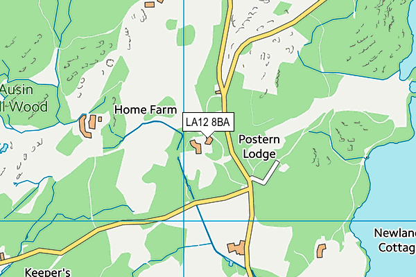 LA12 8BA map - OS VectorMap District (Ordnance Survey)