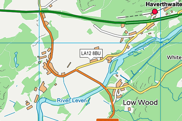 LA12 8BU map - OS VectorMap District (Ordnance Survey)