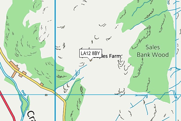 LA12 8BY map - OS VectorMap District (Ordnance Survey)