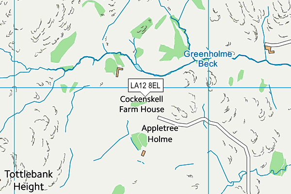 LA12 8EL map - OS VectorMap District (Ordnance Survey)