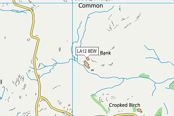LA12 8EW map - OS VectorMap District (Ordnance Survey)