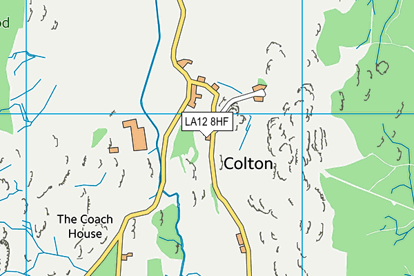 LA12 8HF map - OS VectorMap District (Ordnance Survey)