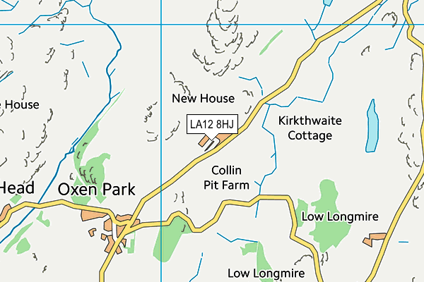 LA12 8HJ map - OS VectorMap District (Ordnance Survey)