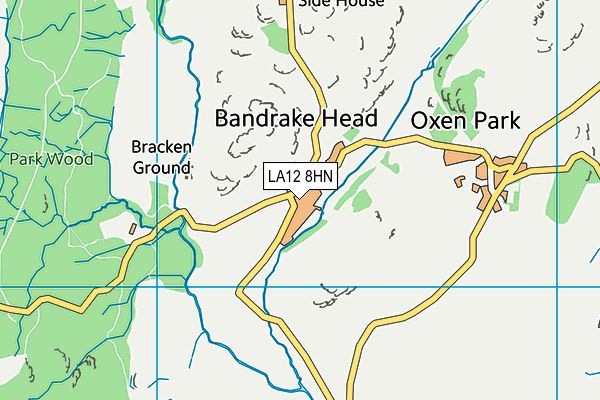 LA12 8HN map - OS VectorMap District (Ordnance Survey)