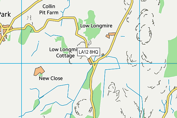 LA12 8HQ map - OS VectorMap District (Ordnance Survey)