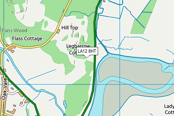 LA12 8HT map - OS VectorMap District (Ordnance Survey)