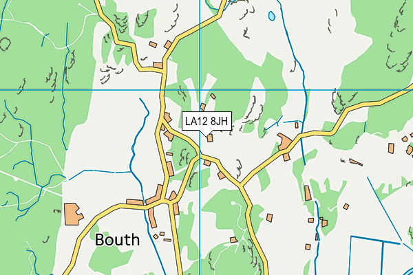 LA12 8JH map - OS VectorMap District (Ordnance Survey)