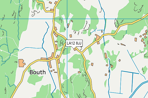 LA12 8JJ map - OS VectorMap District (Ordnance Survey)