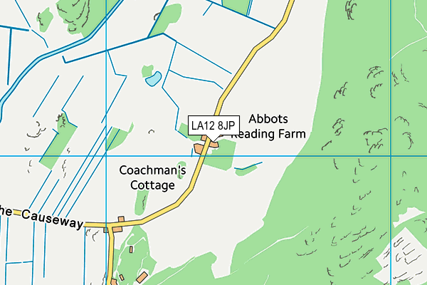 LA12 8JP map - OS VectorMap District (Ordnance Survey)