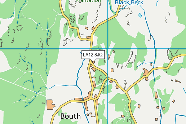 LA12 8JQ map - OS VectorMap District (Ordnance Survey)
