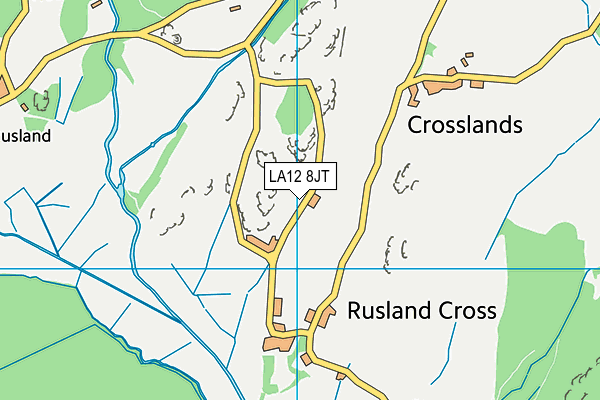 LA12 8JT map - OS VectorMap District (Ordnance Survey)