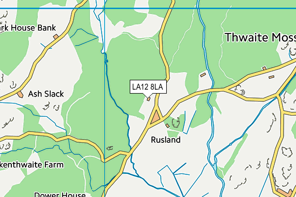 LA12 8LA map - OS VectorMap District (Ordnance Survey)