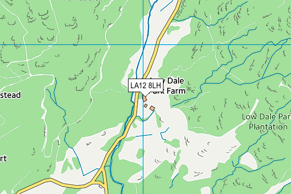 LA12 8LH map - OS VectorMap District (Ordnance Survey)