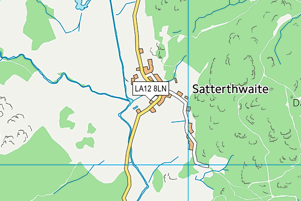 LA12 8LN map - OS VectorMap District (Ordnance Survey)