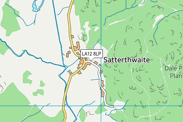 LA12 8LP map - OS VectorMap District (Ordnance Survey)