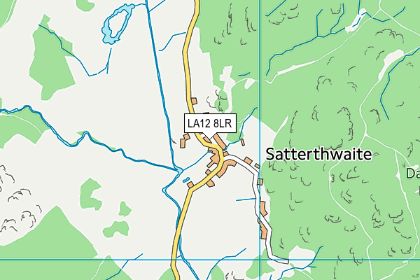 LA12 8LR map - OS VectorMap District (Ordnance Survey)