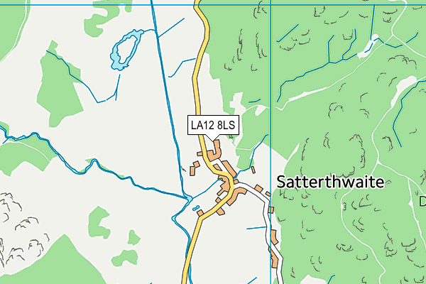 LA12 8LS map - OS VectorMap District (Ordnance Survey)