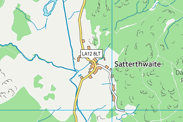 LA12 8LT map - OS VectorMap District (Ordnance Survey)