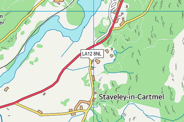 LA12 8NL map - OS VectorMap District (Ordnance Survey)