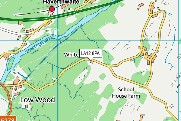 LA12 8PA map - OS VectorMap District (Ordnance Survey)