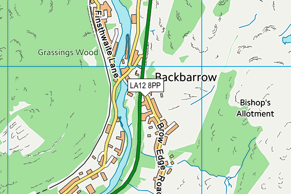 LA12 8PP map - OS VectorMap District (Ordnance Survey)