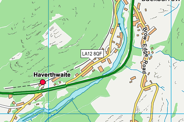 Leven Valley C Of E Primary School map (LA12 8QF) - OS VectorMap District (Ordnance Survey)
