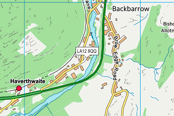 LA12 8QQ map - OS VectorMap District (Ordnance Survey)