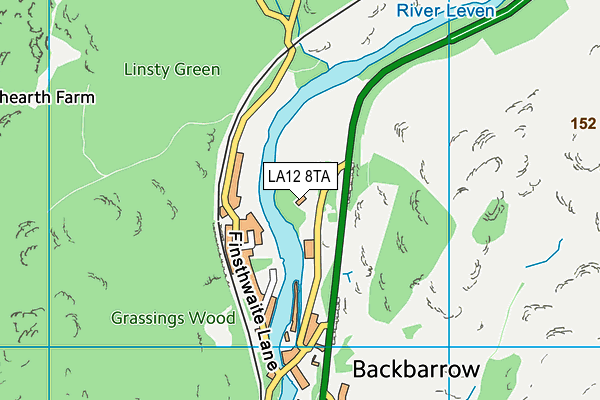 LA12 8TA map - OS VectorMap District (Ordnance Survey)