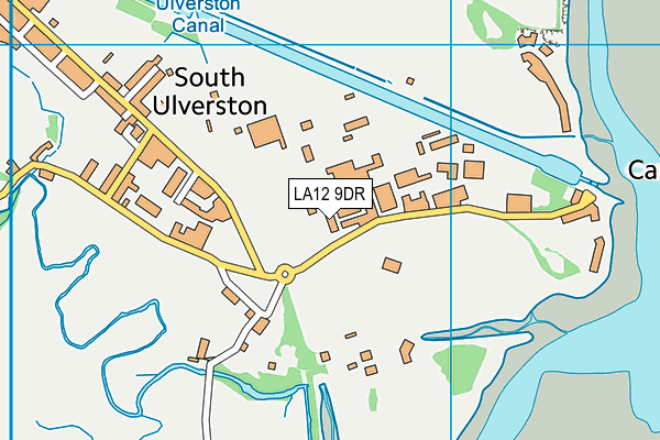 LA12 9DR map - OS VectorMap District (Ordnance Survey)