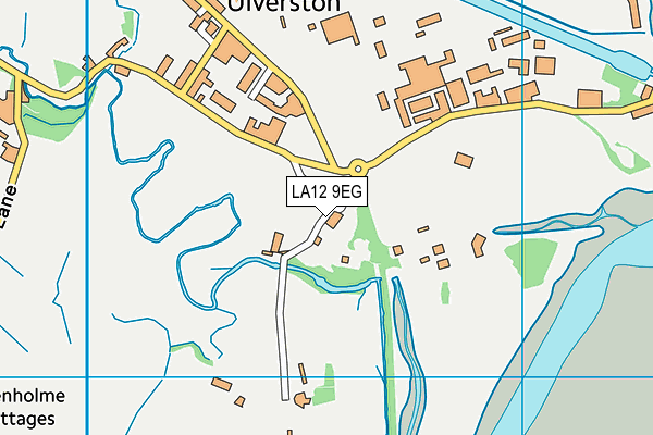 LA12 9EG map - OS VectorMap District (Ordnance Survey)