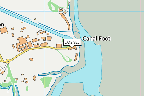 LA12 9EL map - OS VectorMap District (Ordnance Survey)