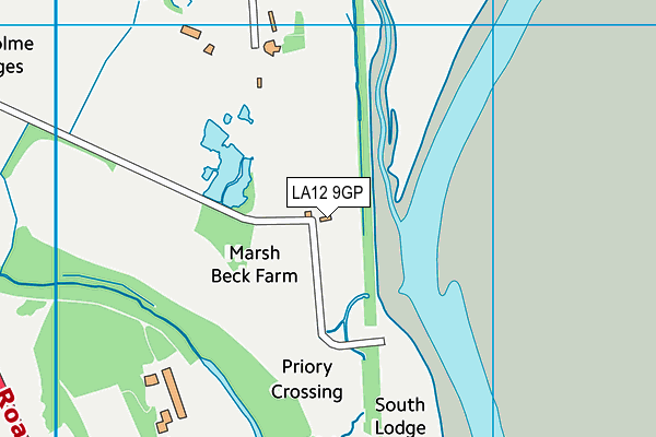 LA12 9GP map - OS VectorMap District (Ordnance Survey)