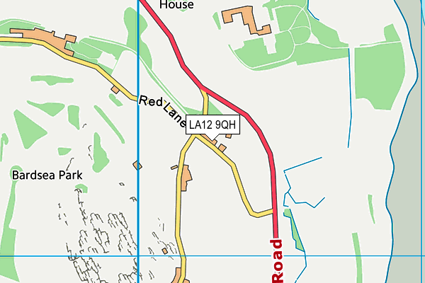LA12 9QH map - OS VectorMap District (Ordnance Survey)