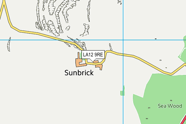 LA12 9RE map - OS VectorMap District (Ordnance Survey)