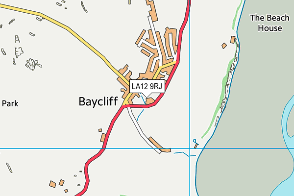 LA12 9RJ map - OS VectorMap District (Ordnance Survey)