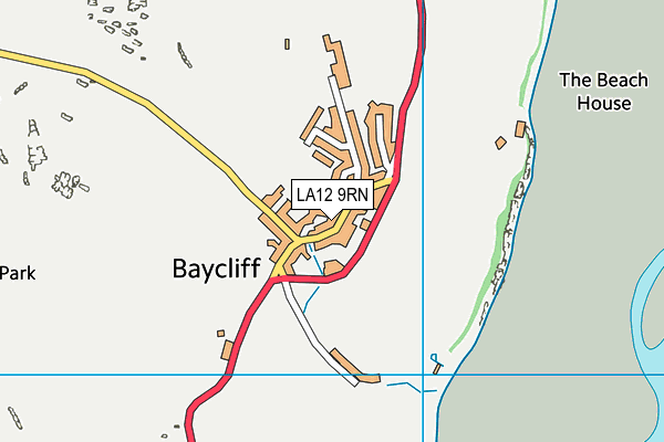 LA12 9RN map - OS VectorMap District (Ordnance Survey)