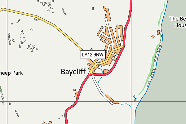 LA12 9RW map - OS VectorMap District (Ordnance Survey)