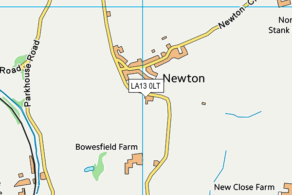 Newton Village Academy map (LA13 0LT) - OS VectorMap District (Ordnance Survey)