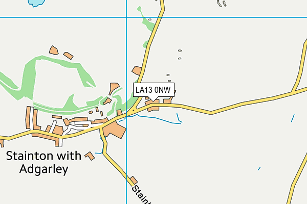 LA13 0NW map - OS VectorMap District (Ordnance Survey)