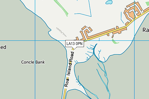 LA13 0PN map - OS VectorMap District (Ordnance Survey)