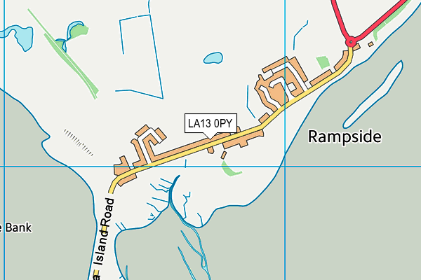 LA13 0PY map - OS VectorMap District (Ordnance Survey)