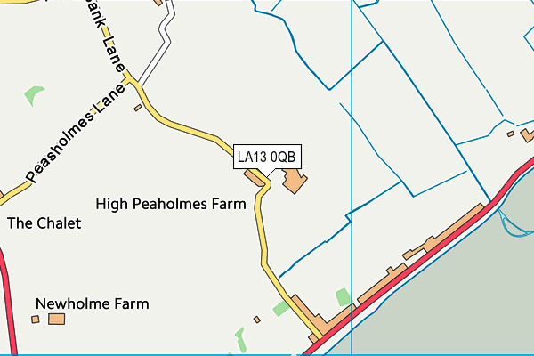 LA13 0QB map - OS VectorMap District (Ordnance Survey)