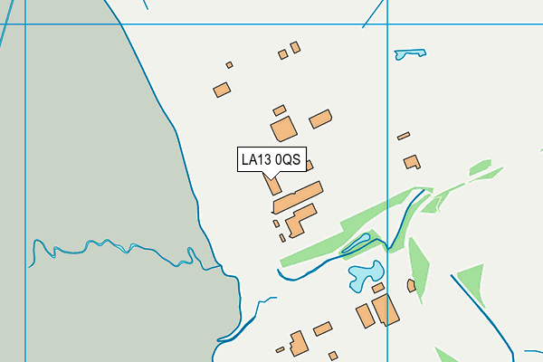 LA13 0QS map - OS VectorMap District (Ordnance Survey)