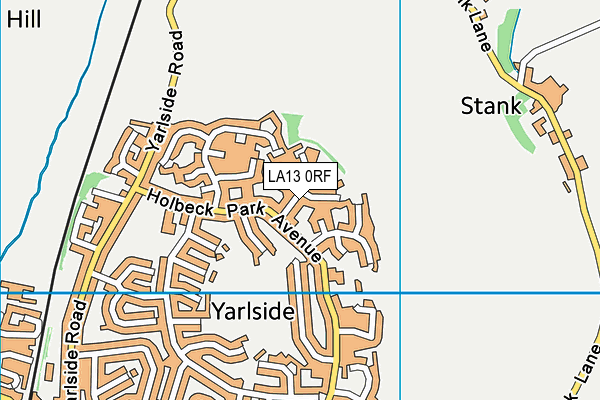 LA13 0RF map - OS VectorMap District (Ordnance Survey)
