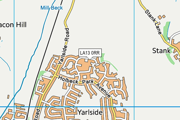 LA13 0RR map - OS VectorMap District (Ordnance Survey)