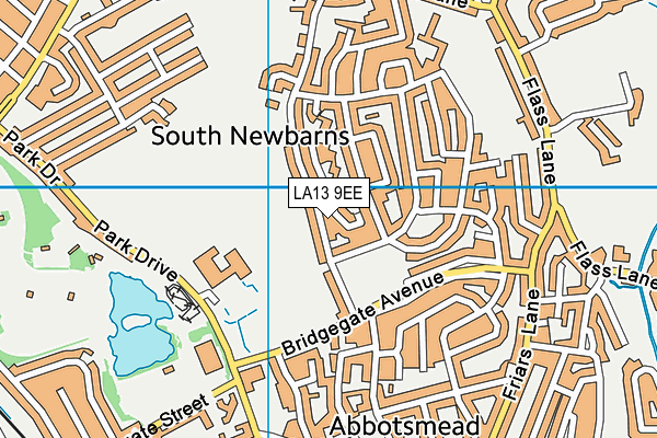 LA13 9EE map - OS VectorMap District (Ordnance Survey)