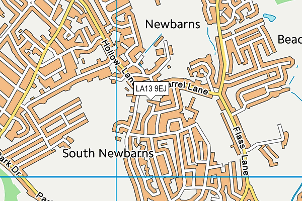 LA13 9EJ map - OS VectorMap District (Ordnance Survey)