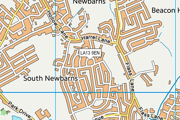 LA13 9EN map - OS VectorMap District (Ordnance Survey)