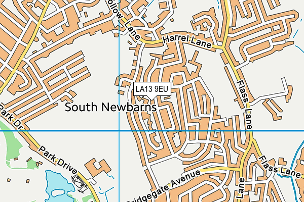 LA13 9EU map - OS VectorMap District (Ordnance Survey)